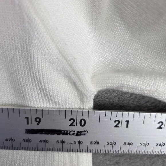 Womens Coco & Shay White Knit Cardigan Sweater Short Sleeve Cotton Polyester XL - Picture 4 of 7